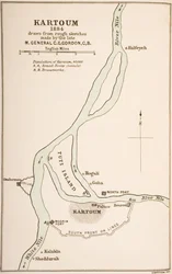 Kartoum, Sudán, 1884, de 
